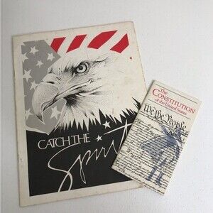 Vintage Ephemera Catch The Spirit Declaration US Constitution Pamphlet Set 1989